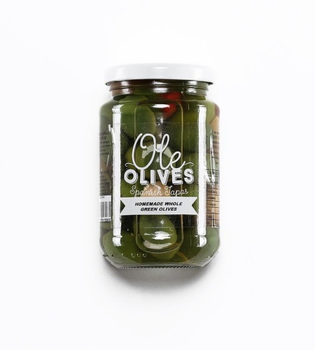 Оливки зелёные, Пикуда, с низким содержанием соли, 370гр