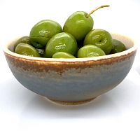 Оливки зеленые, Пикуда, 3980 гр, с розмарином и орегано, слабой соли