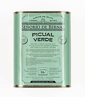 Оливковое масло Extra Virgin Senorio de Bernal, 3 л, Picual, кислотность  кислотность менее 0,3